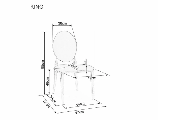 Signal Meble Kėdė KING VELVET