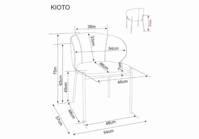 Signal Meble Kėdė KIOTO D