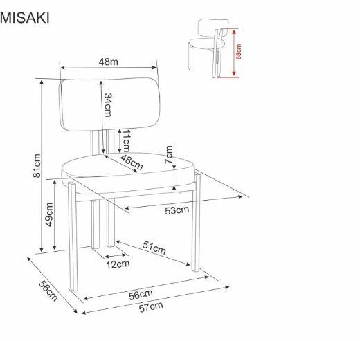Signal Meble Kėdė MISAKI D