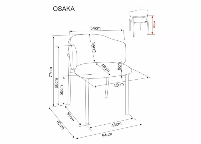Signal Meble Kėdė OSAKA