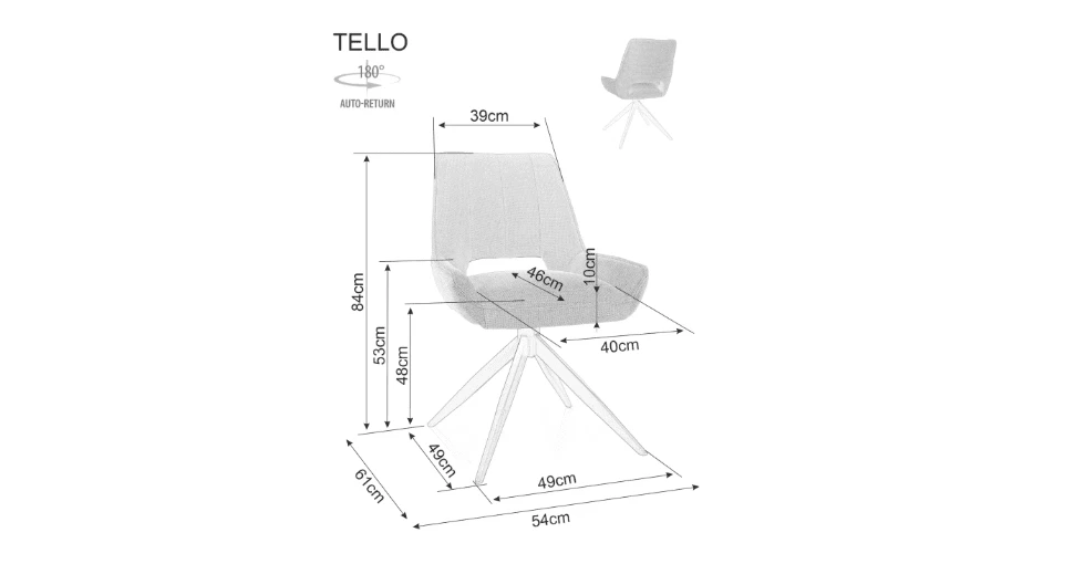 Signal Meble Kėdė TELLO BJORN