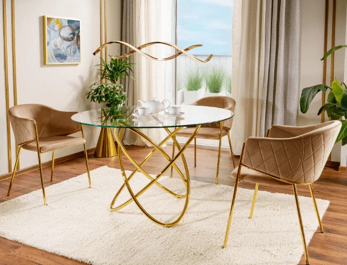 Signal Meble Stalas ORBIT GOLD