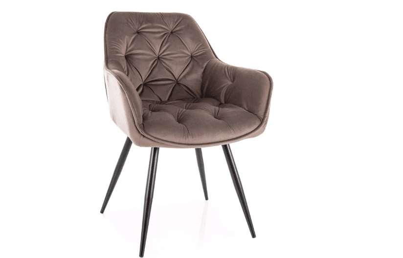 Signal Meble Valgomojo komplektas - Stalas DOLCE CERAMIC + Kėdės CHERRY VELVET