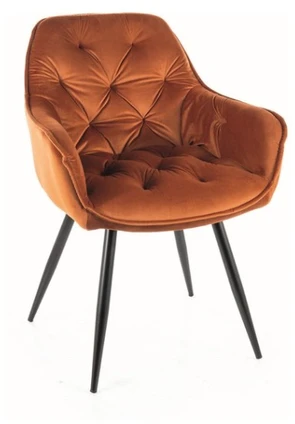 Signal Meble Valgomojo komplektas - Stalas DOLCE CERAMIC + Kėdės CHERRY VELVET