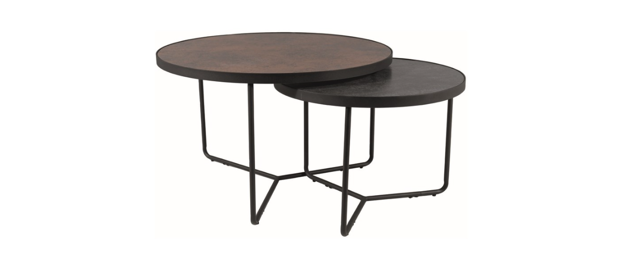 Signal Meble Žurnalinis staliukas ITALIA rudas / pilkas, žema kaina