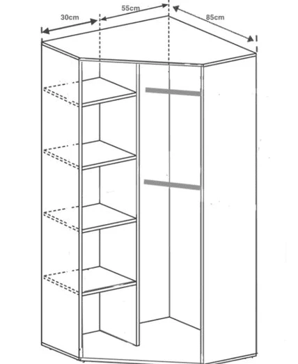 Szynaka Trendline Kampinė spinta CLIFTON 14