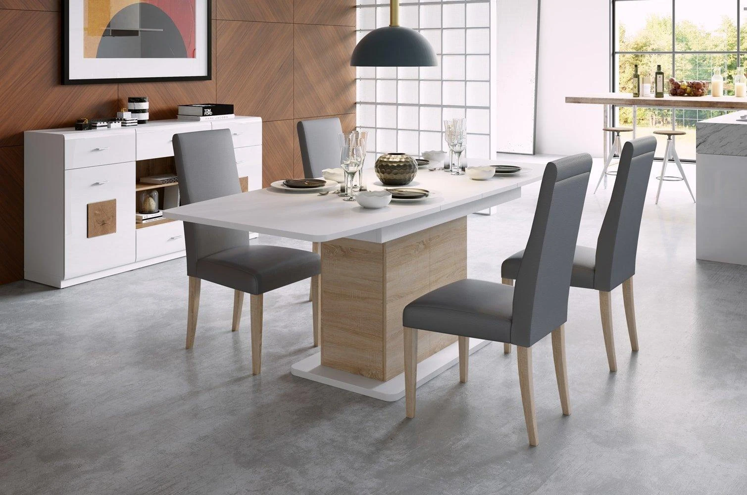 Szynaka Trendline Stalas STAR 03 Bialy mat