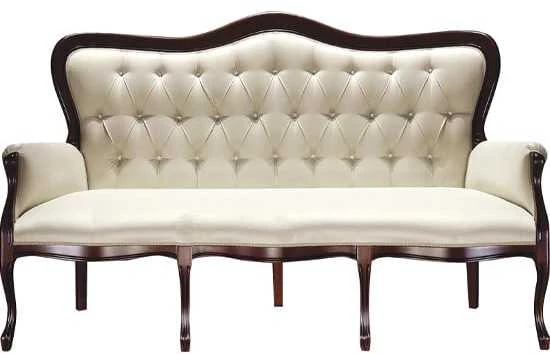 Sofa Taranko Meble Kanapa WERSAL W-3 TARANKO Audinys A TARANKO - Dažyto medžio su patina spalva