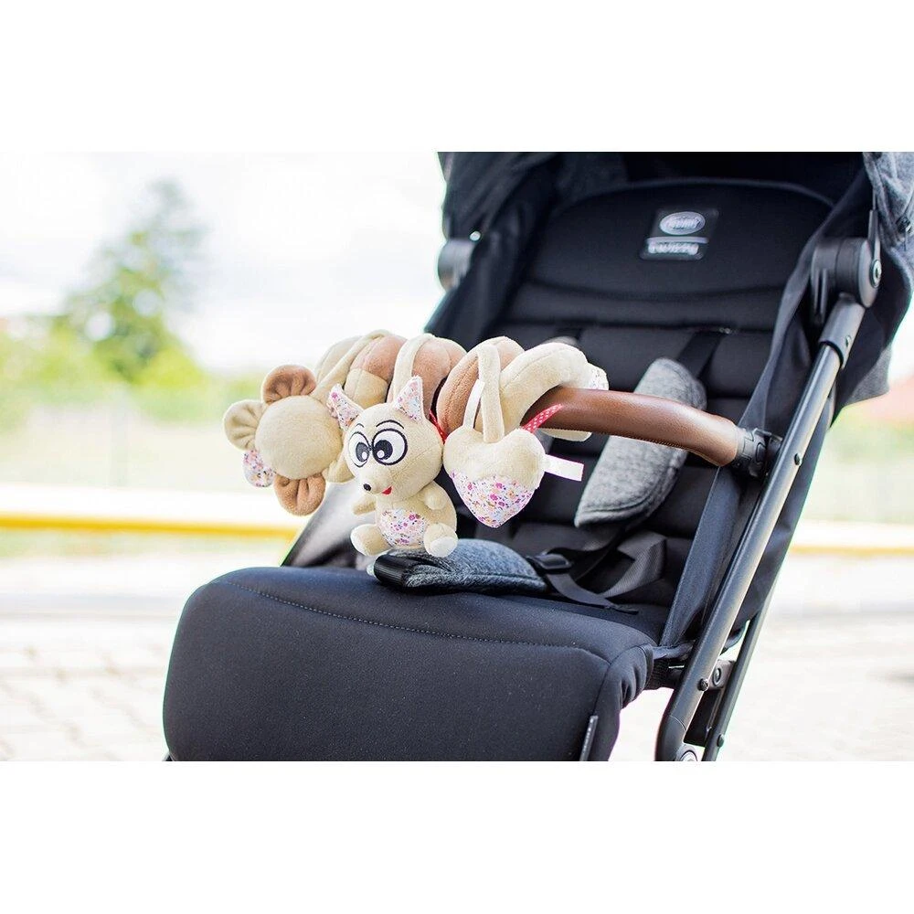 4Baby žaislas spiralė vežimėliui lapė F07