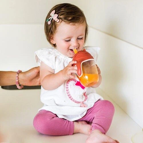 BabyOno neišsiliejantis puodelis, raudonas, 240 ml, 1464/01 aprašymas - Prekės nuotrauka