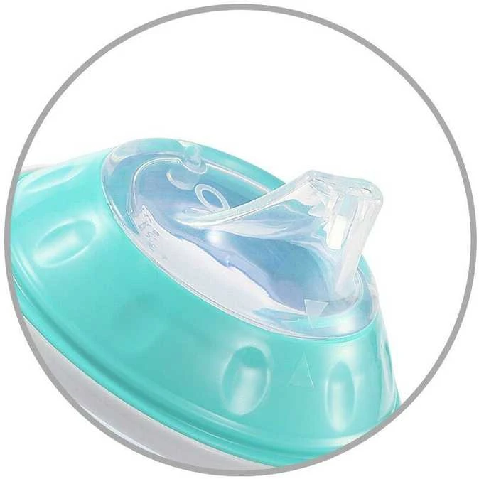 Baby Ono BabyOno neišsiliejantis puodelis minkštu snapeliu NATURAL NURSING, mėlynas, 180 ml, 1456/01