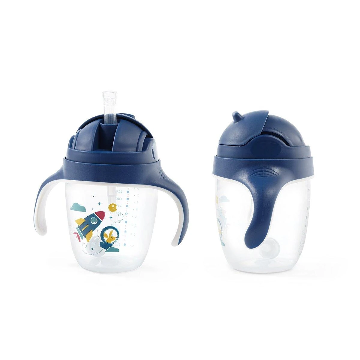 Baby Ono BabyOno neišsiliejantis puodelis, mėlynas, 240 ml, 1464/02
