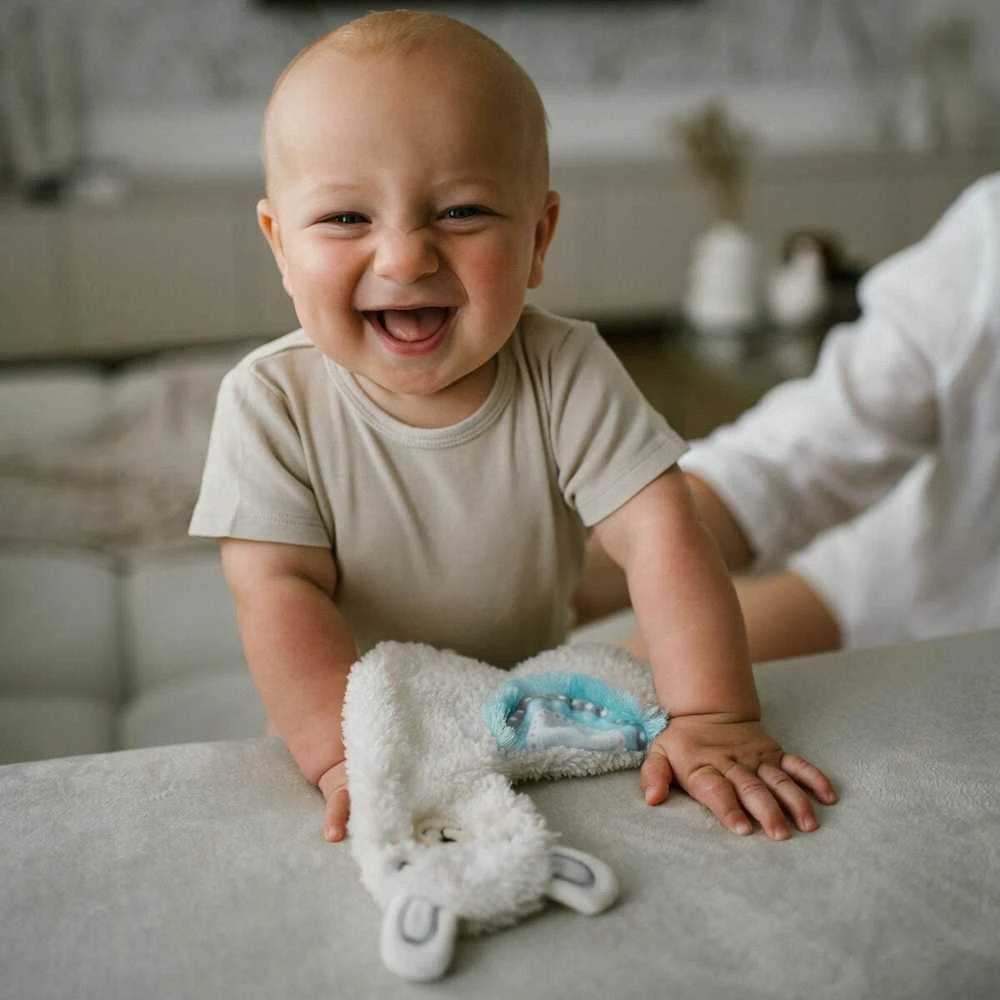 Baby Ono Babyono žaislas minkštas plokščias mėlynas llama 1557/02