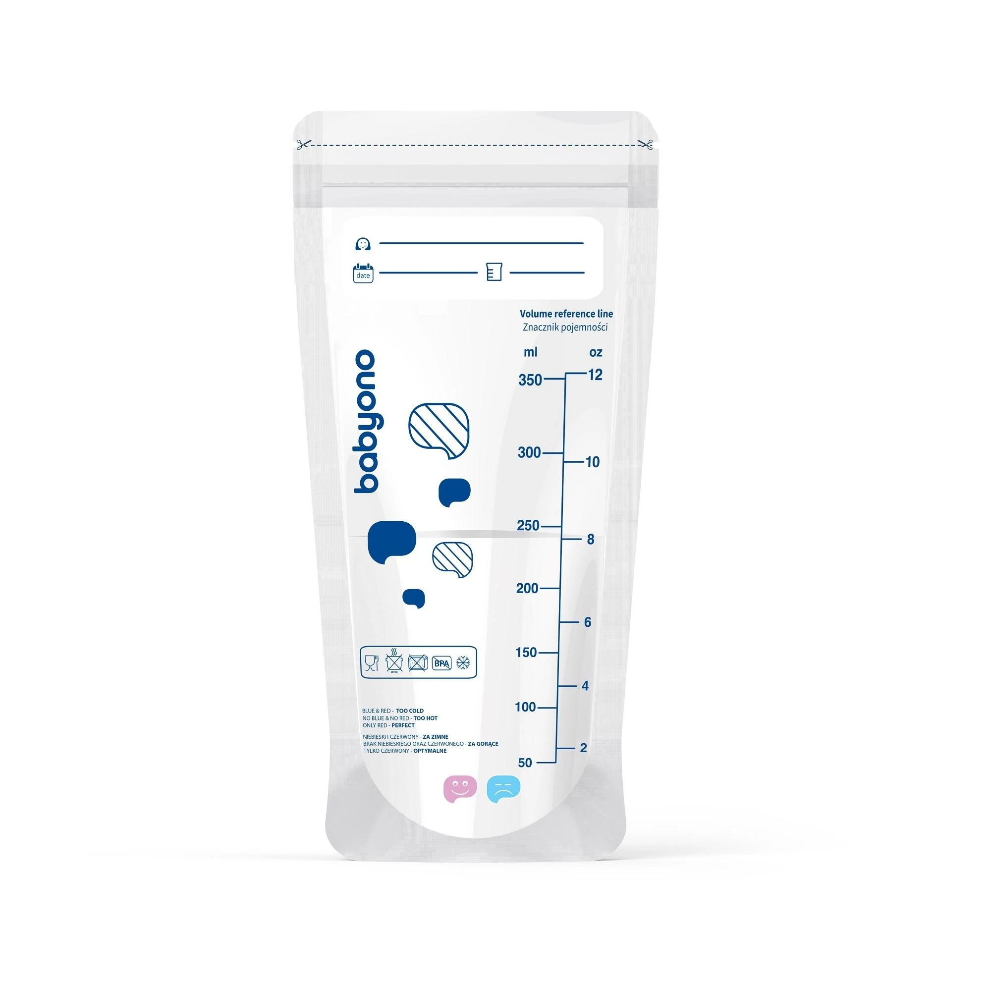 Baby Ono Maišeliai motinos pienui laikyti ir užšaldyti 350 ml, 30 vnt. 1099/01
