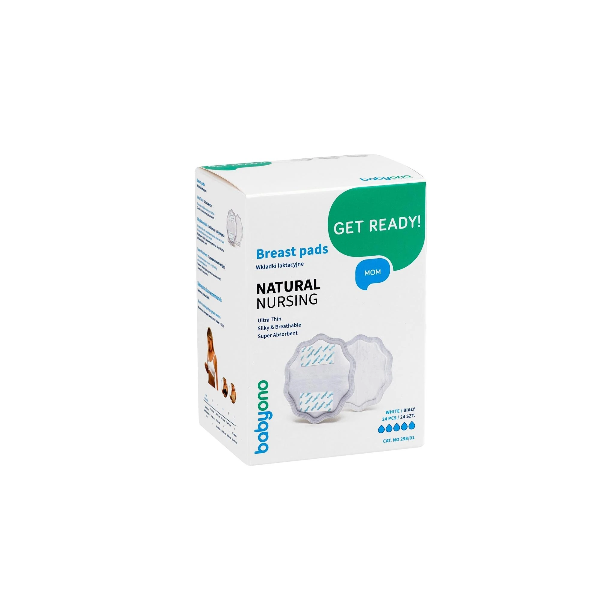BabyOno Vienkartiniai įklotai į liemenėlę Natural Nursing, 24 vnt.