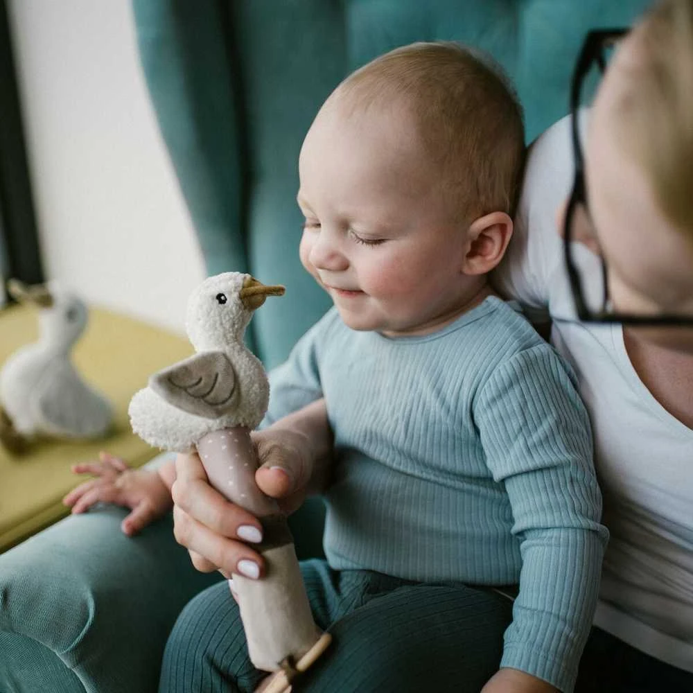 BabyOno žąsis Zoe 1555 kūdikio rankose