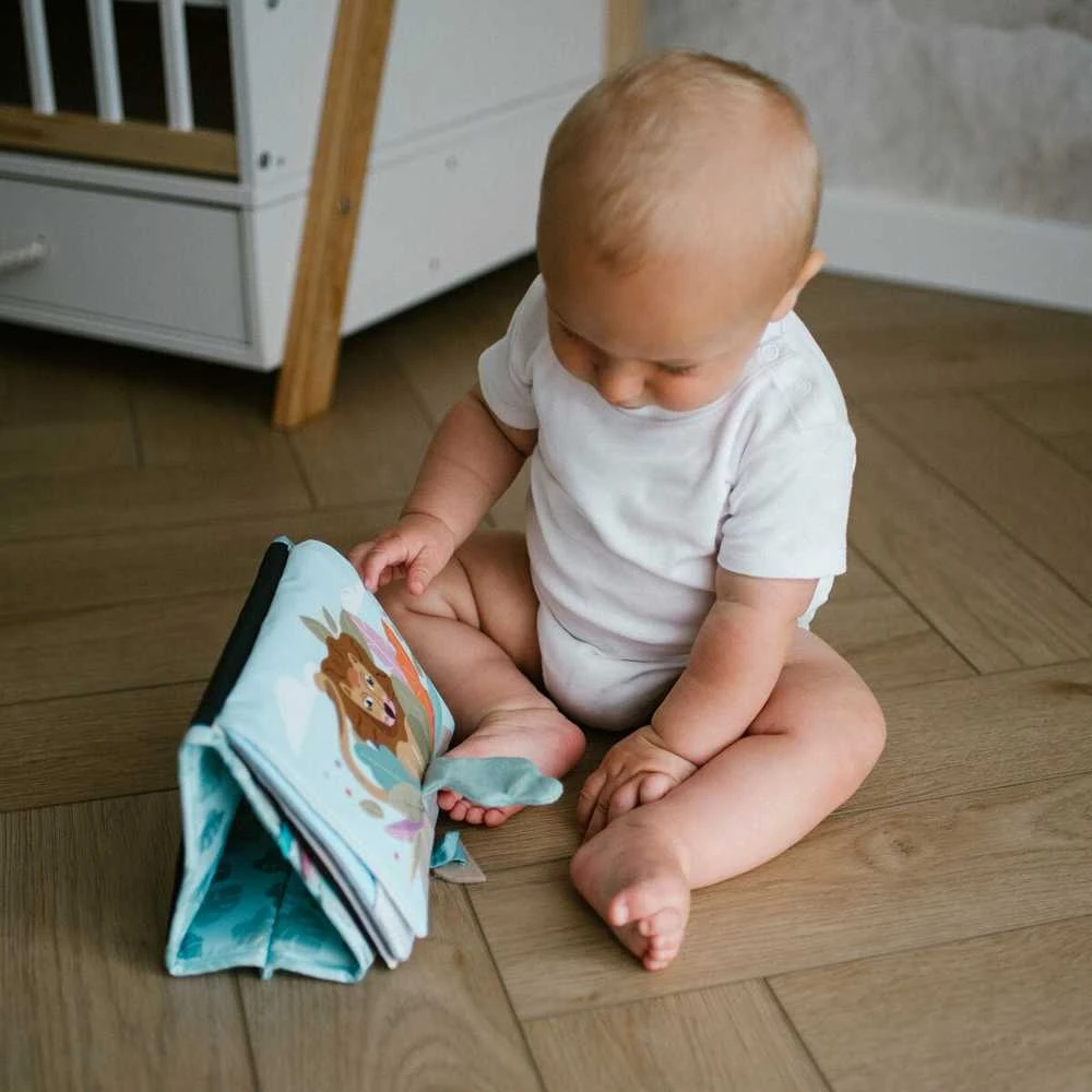 Baby Ono Babyono knygutė sensorinė safari 1564