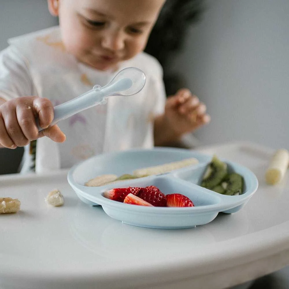 Baby Ono Babyono lėkštutė silikoninė neslystanti mėlyna 1482/01