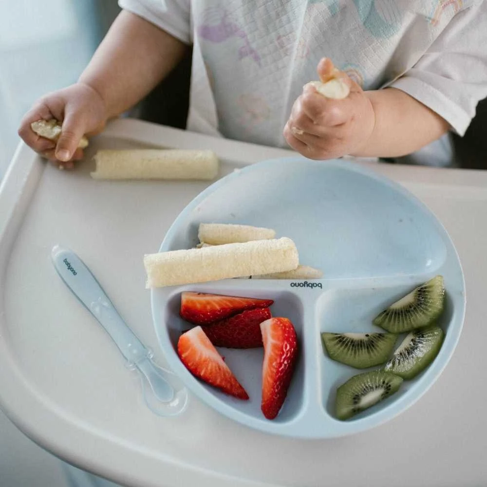 Baby Ono Babyono lėkštutė silikoninė neslystanti mėlyna 1482/01