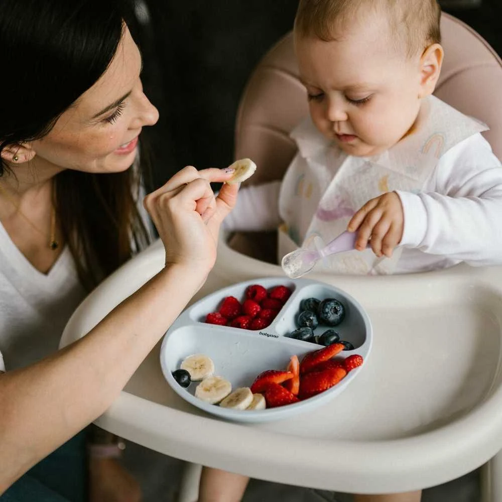 Baby Ono Babyono lėkštutė silikoninė neslystanti mėlyna 1482/01