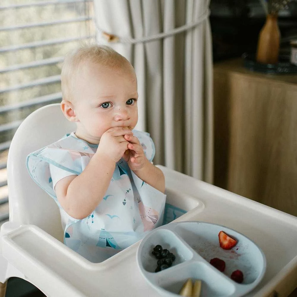 Green Cell BabyOno prijuostė neperšlampama su kišene nuo 24 mėn meškėnas mėlynas 1642/01