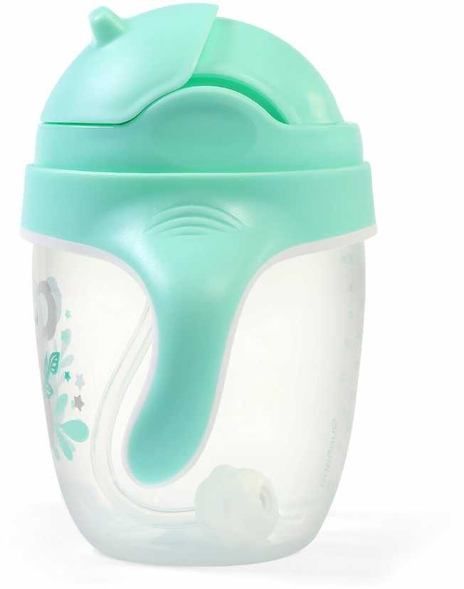 Baby Ono Babyono puodelis su šiaudeliu salotinis 1464/03
