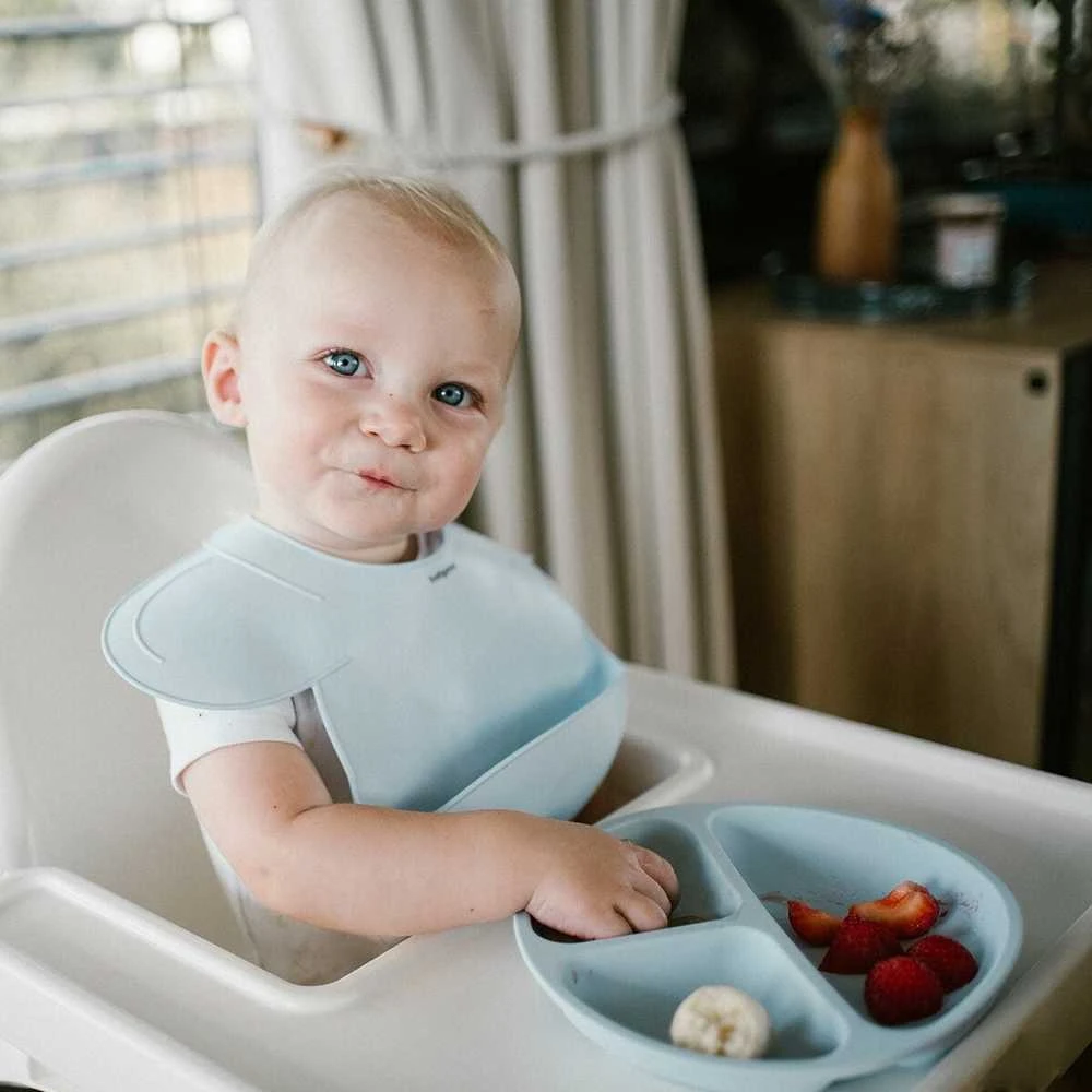 Baby Ono BabyOno seilinukas silikoninis užsegamas mėlynas 1639/01