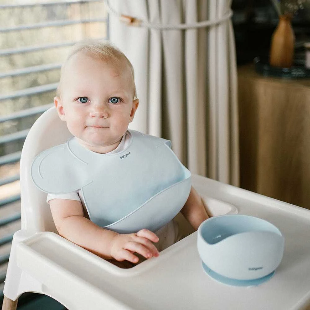 Baby Ono BabyOno seilinukas silikoninis užsegamas mėlynas 1639/01