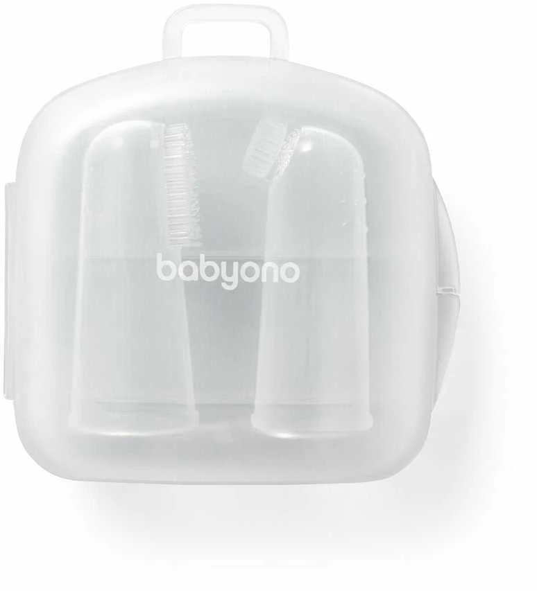 Baby Ono Babyono šepetėliai dantims užmaunami ant piršto 2 vnt 1545