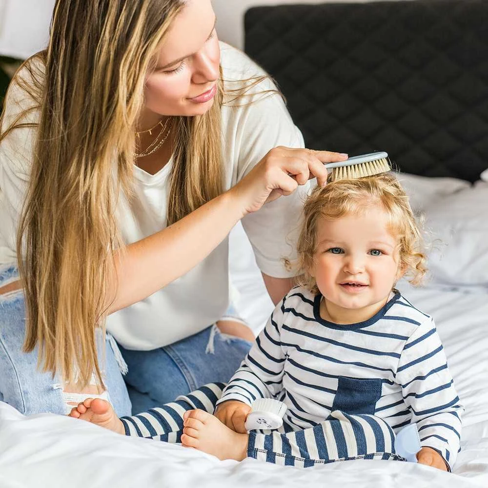 Baby Ono BabyOno Šepetys ir šukutės natūralių, minkštų šerių
