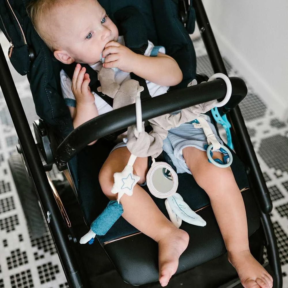Baby Ono Babyono žaislas vežimėlio auto kėdutės meškėnas 1579