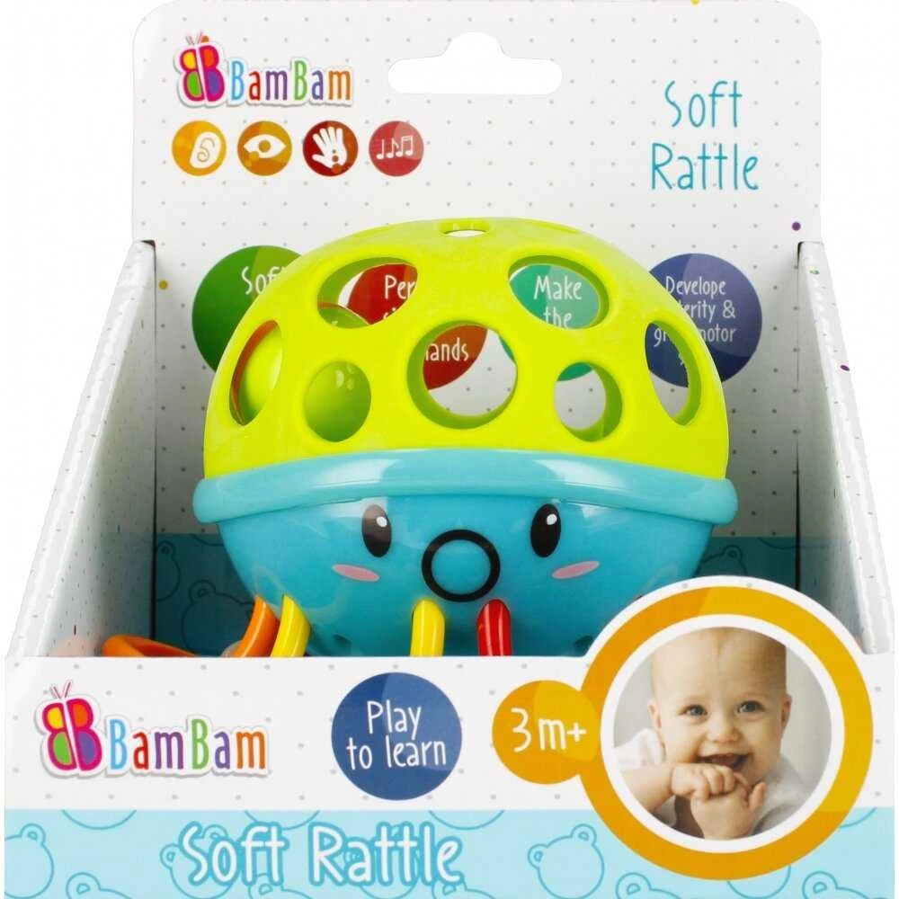 BamBam minkštas barškutis aštuonkojis 428974