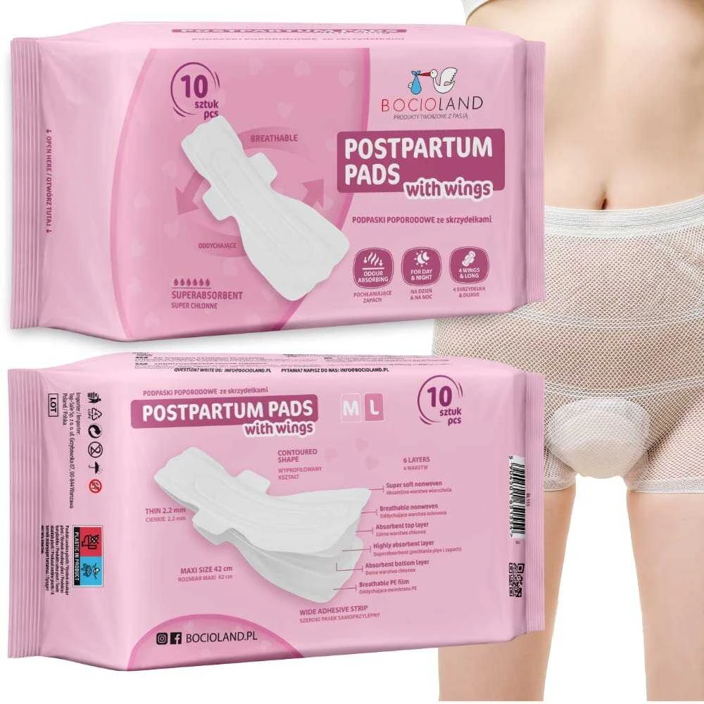 Bocioland įklotai po gimdymo 10 vnt. BL155