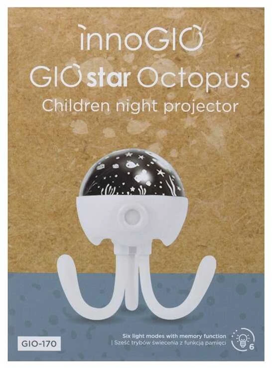 InnoGiO projektorius vaikiškas GIOstar aštuonkojis GIO-170