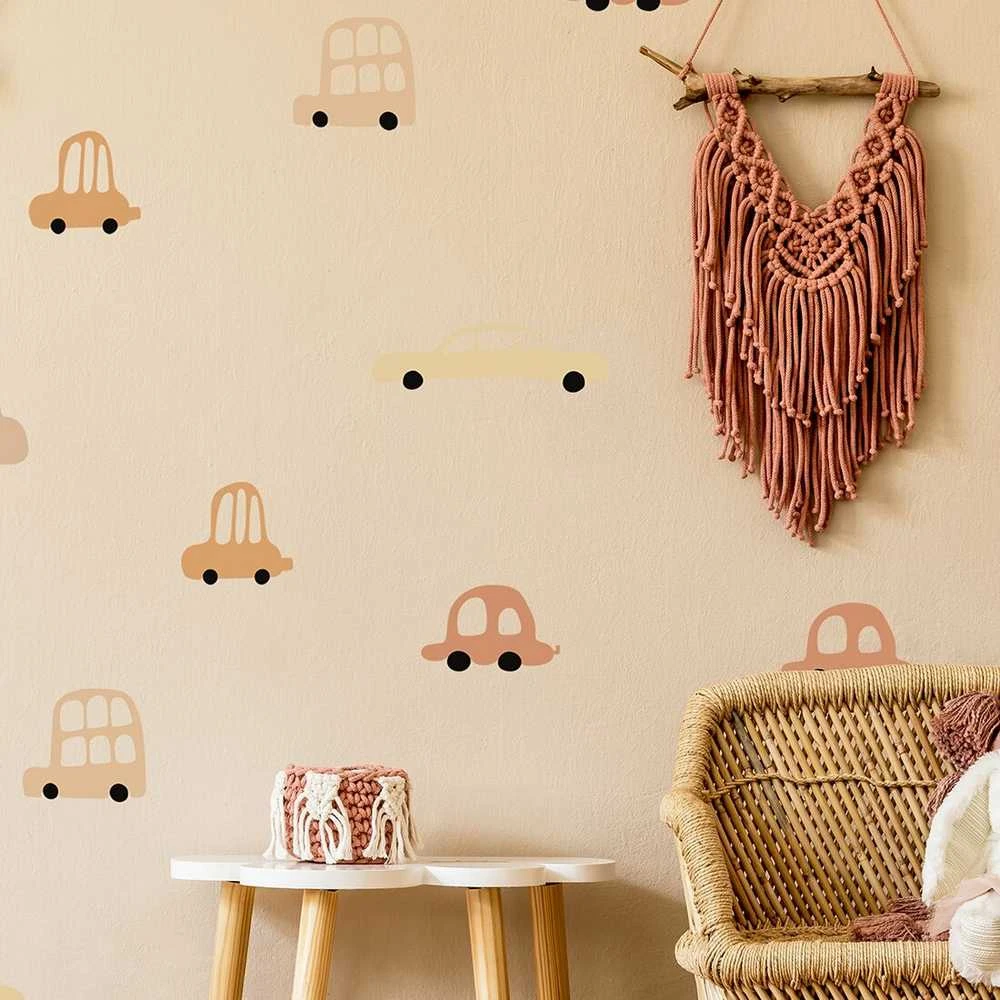 Pastelowe Love lipdukai sienoms mašinytės boho I