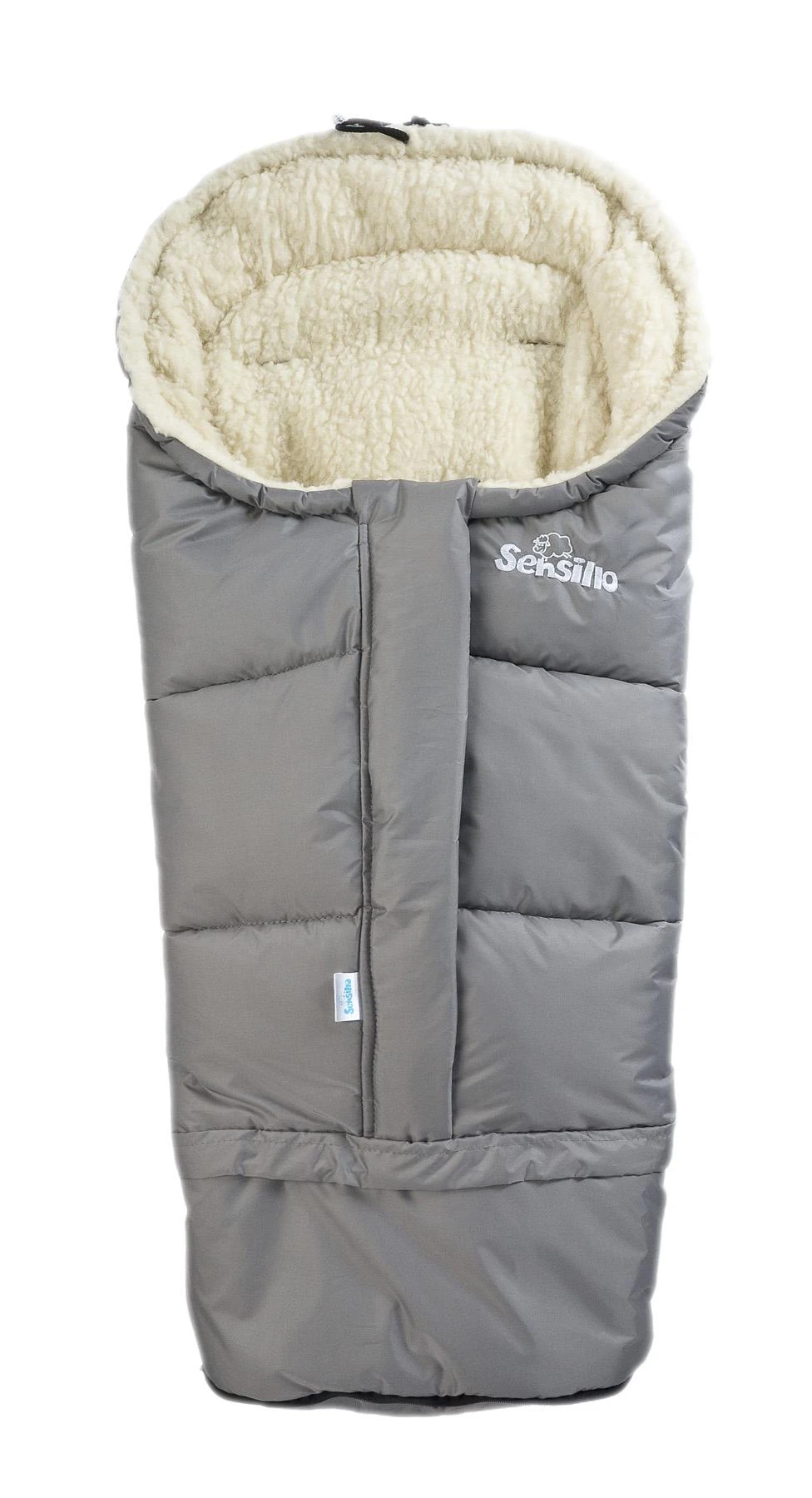 Sensillo vokelis vežimėliui, vilnonis, 3in1, 100-80×45, pilkas, 8476