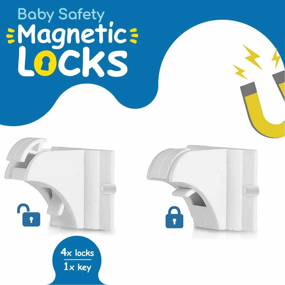 SIPO apsauga stalčiams durelėms magnetinė 4 vnt SBS-M4