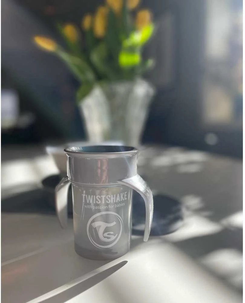 Twistshake gertuvė nuo 6mėn. 360°, pilkas 78930