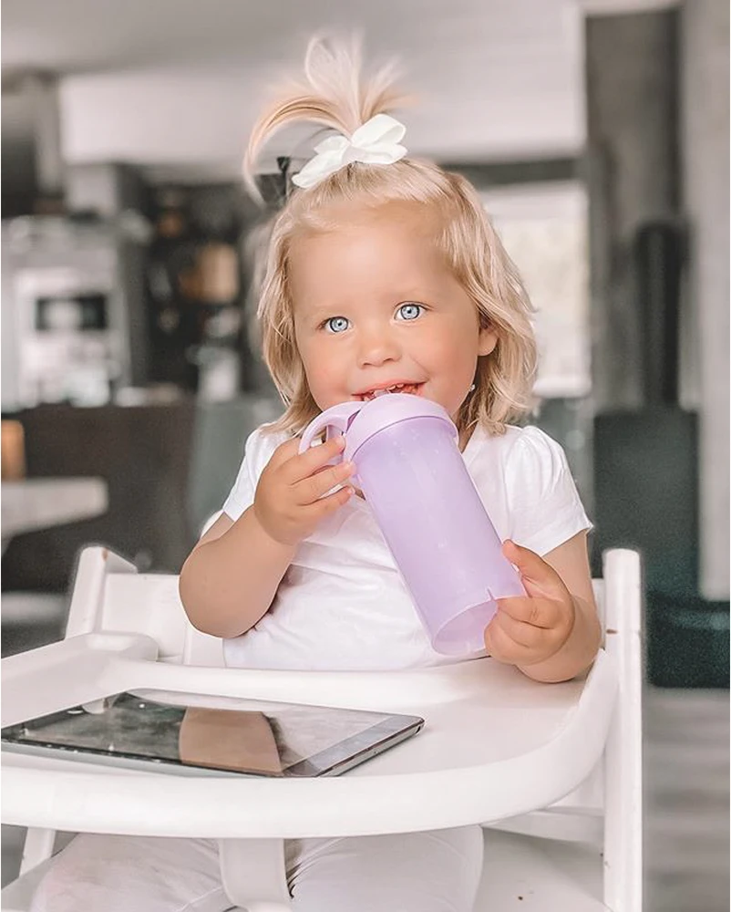 Twistshake gertuvė su šiaudeliu nuo 6mėn., 360 ml, violetinė 78591