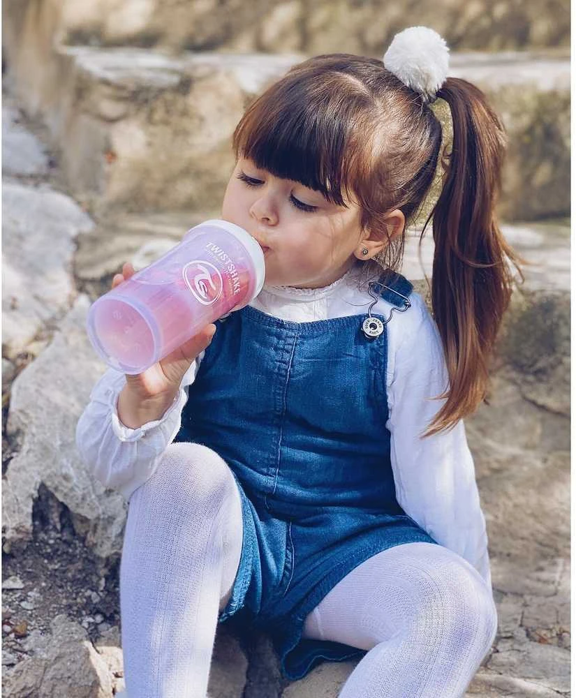 Twistshake gertuvė su šiaudeliu nuo 6mėn., 360 ml, baltas 78592