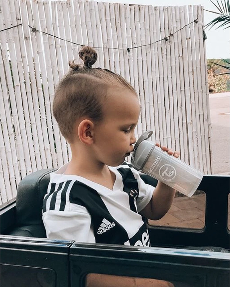 Twistshake gertuvė su šiaudeliu nuo 6mėn., 360 ml, pilka 78680