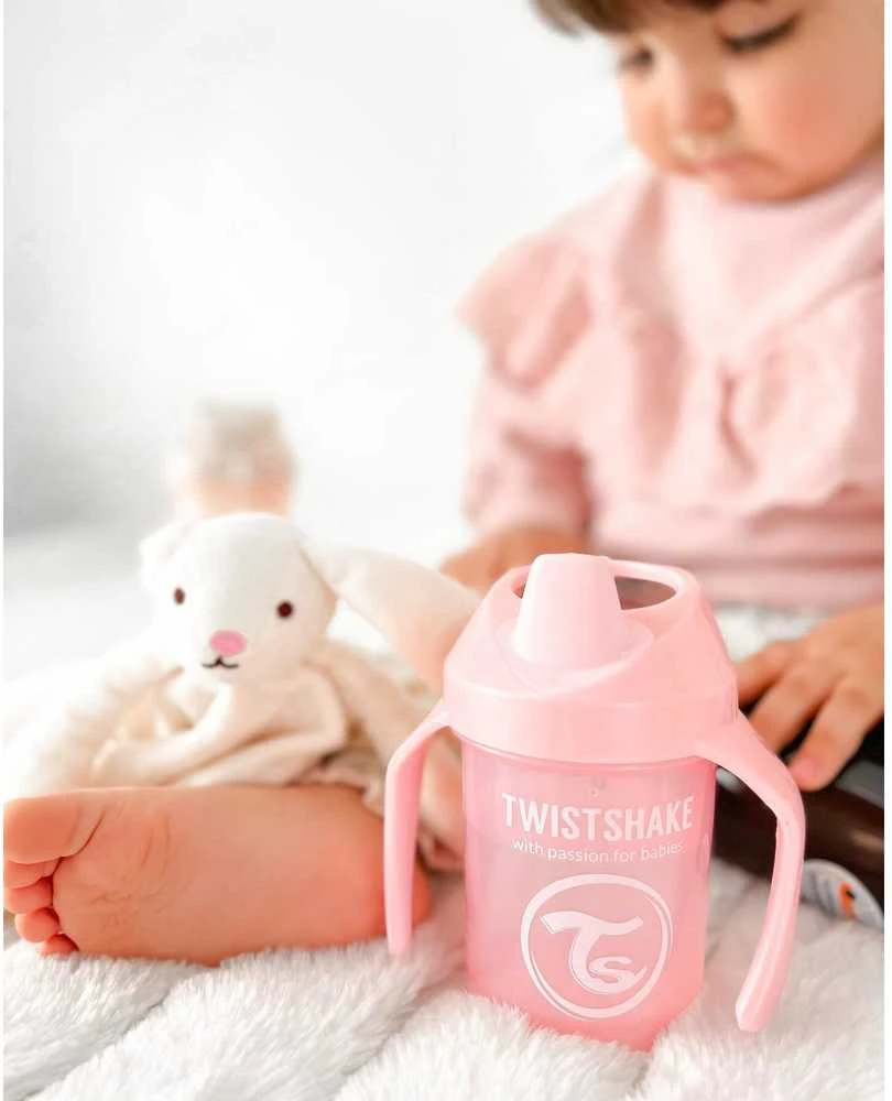 Twistshake neišsiliejanti gertuvė - puodelis nuo 4mėn. 230 ml, rožinė 78267