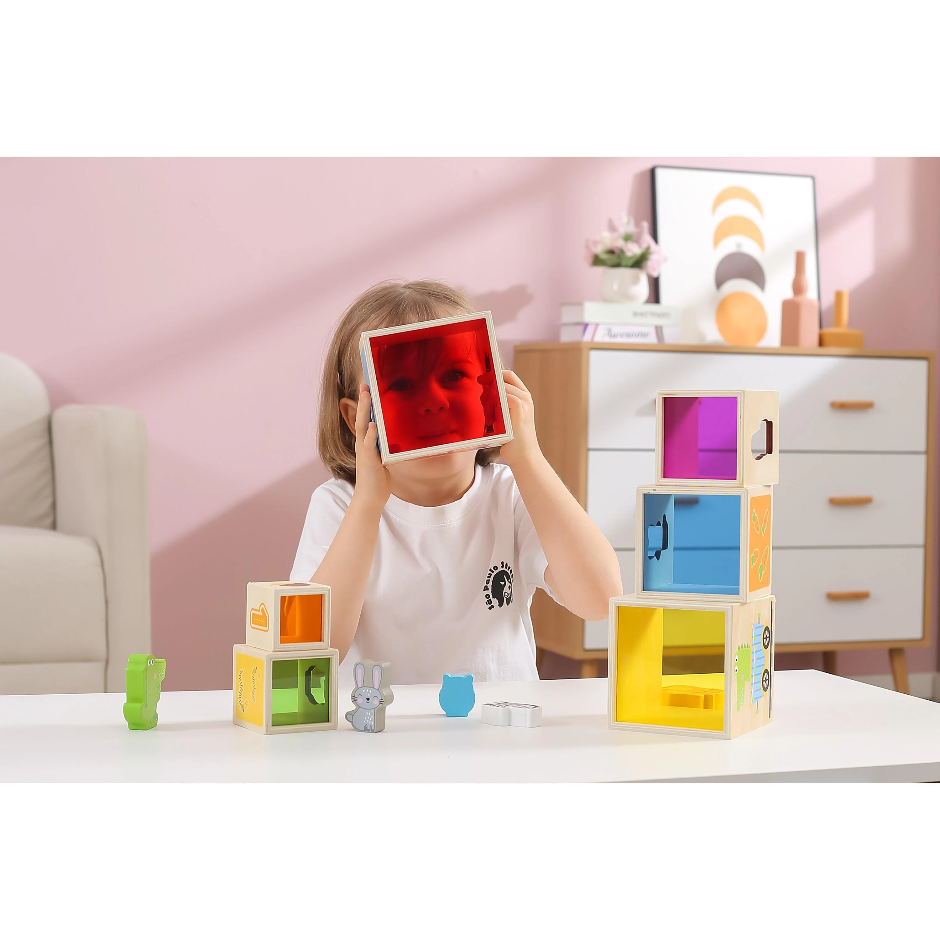 Viga medinės kaladėlės 12M+ 44572