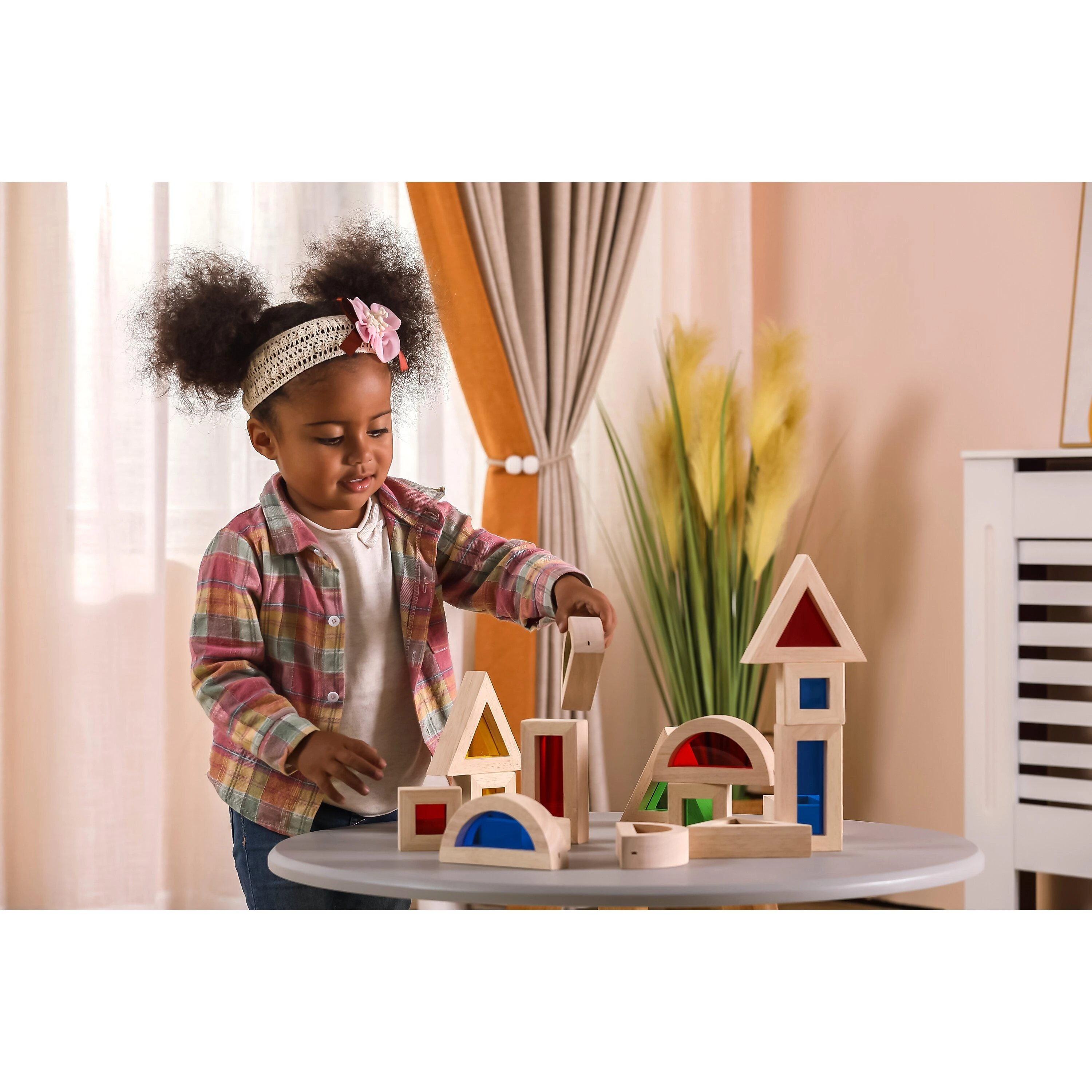 Viga Toys Viga mediniai kubeliai 16 vnt 18M+ 44565