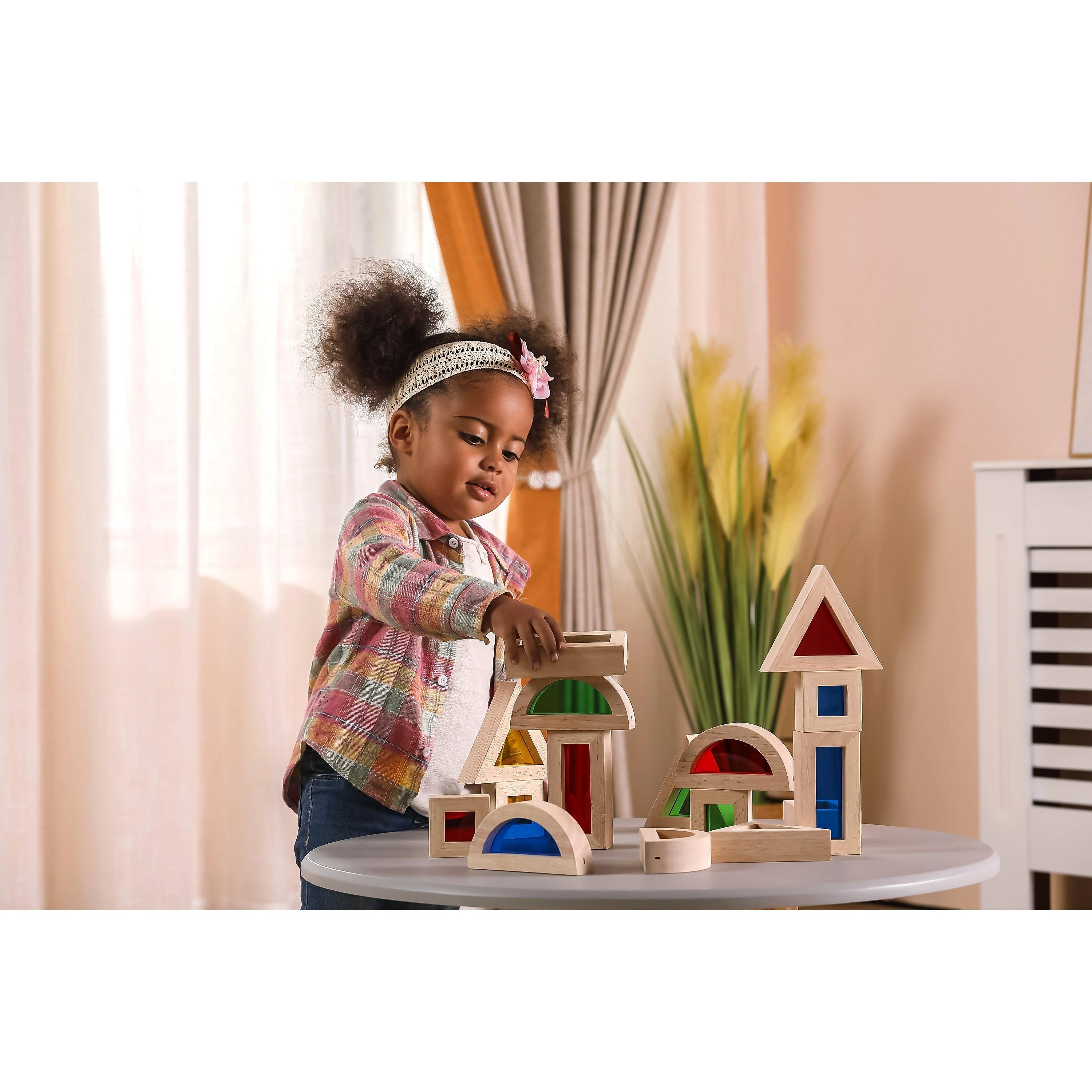 Viga Toys Viga mediniai kubeliai 16 vnt 18M+ 44565