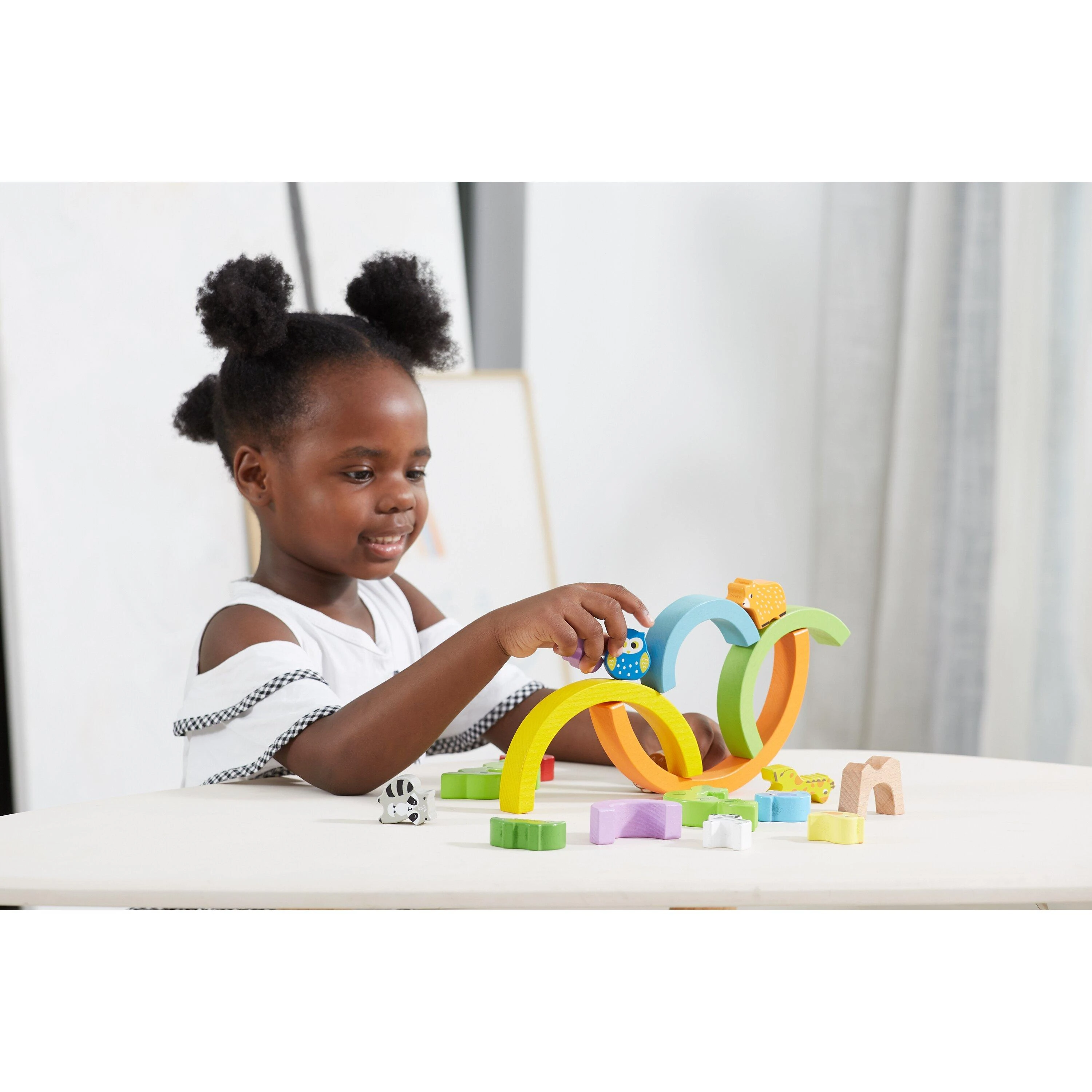 Viga Toys Viga medinis balansiniai kubeliai 18M+ 44590