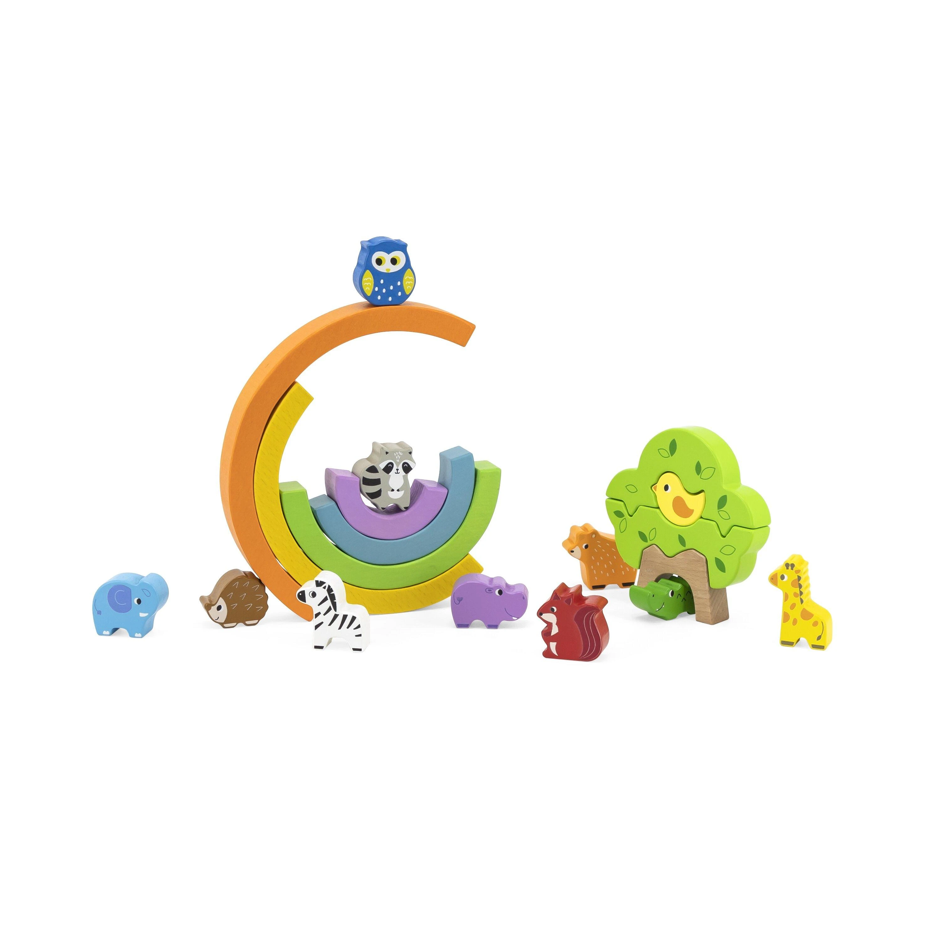 Viga Toys Viga medinis balansiniai kubeliai 18M+ 44590