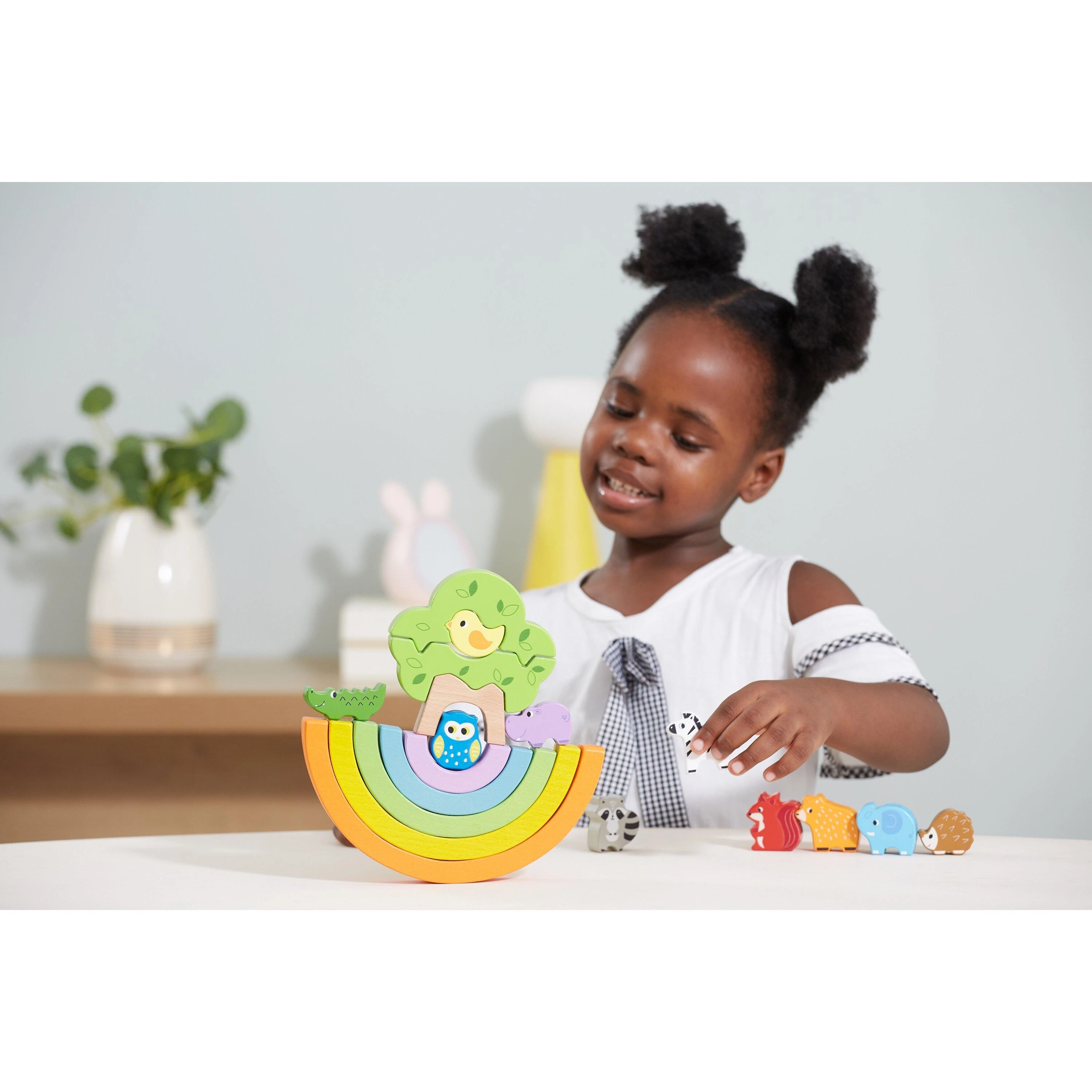 Viga Toys Viga medinis balansiniai kubeliai 18M+ 44590
