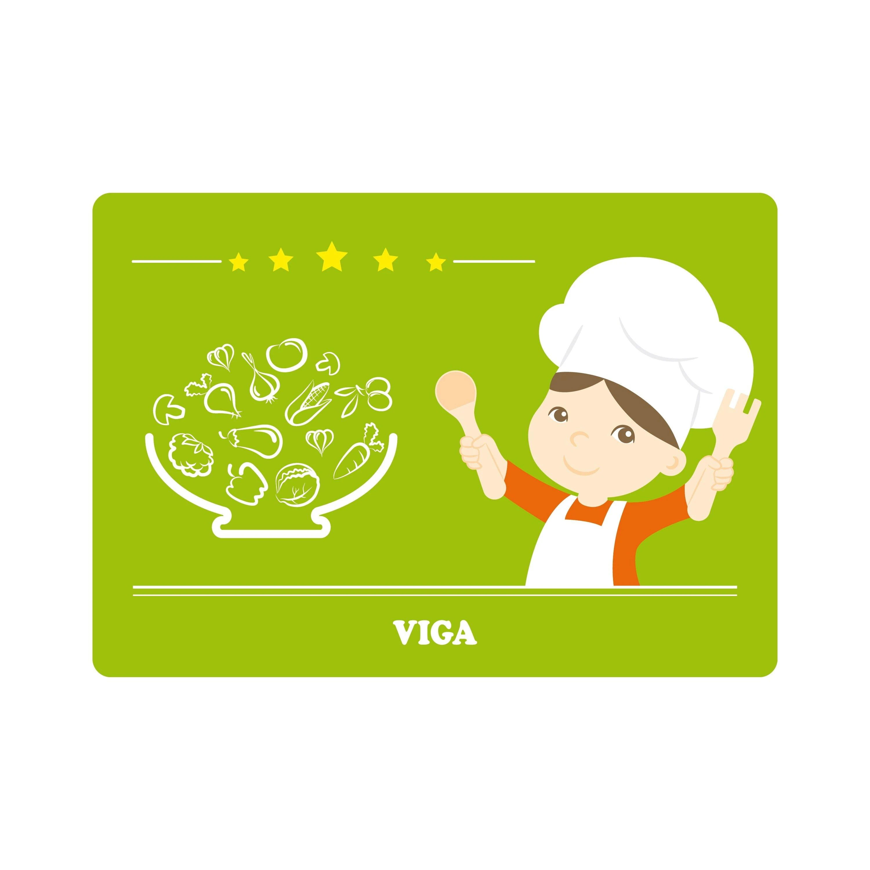 Viga medinis žaislas rinkinys salotoms 18M+ 51605