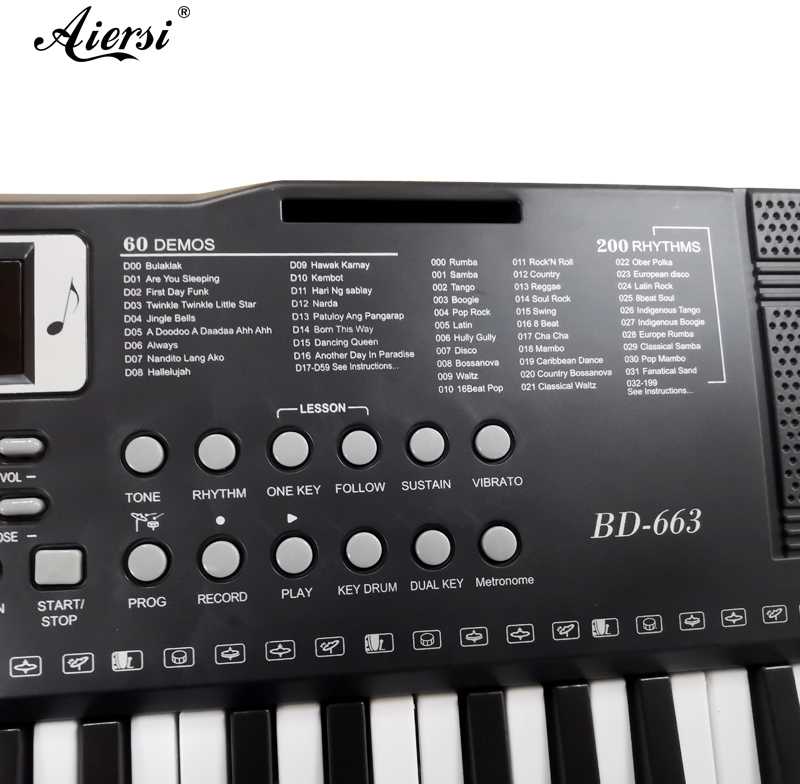Aiersi A663 61-klavišo sintezatorius